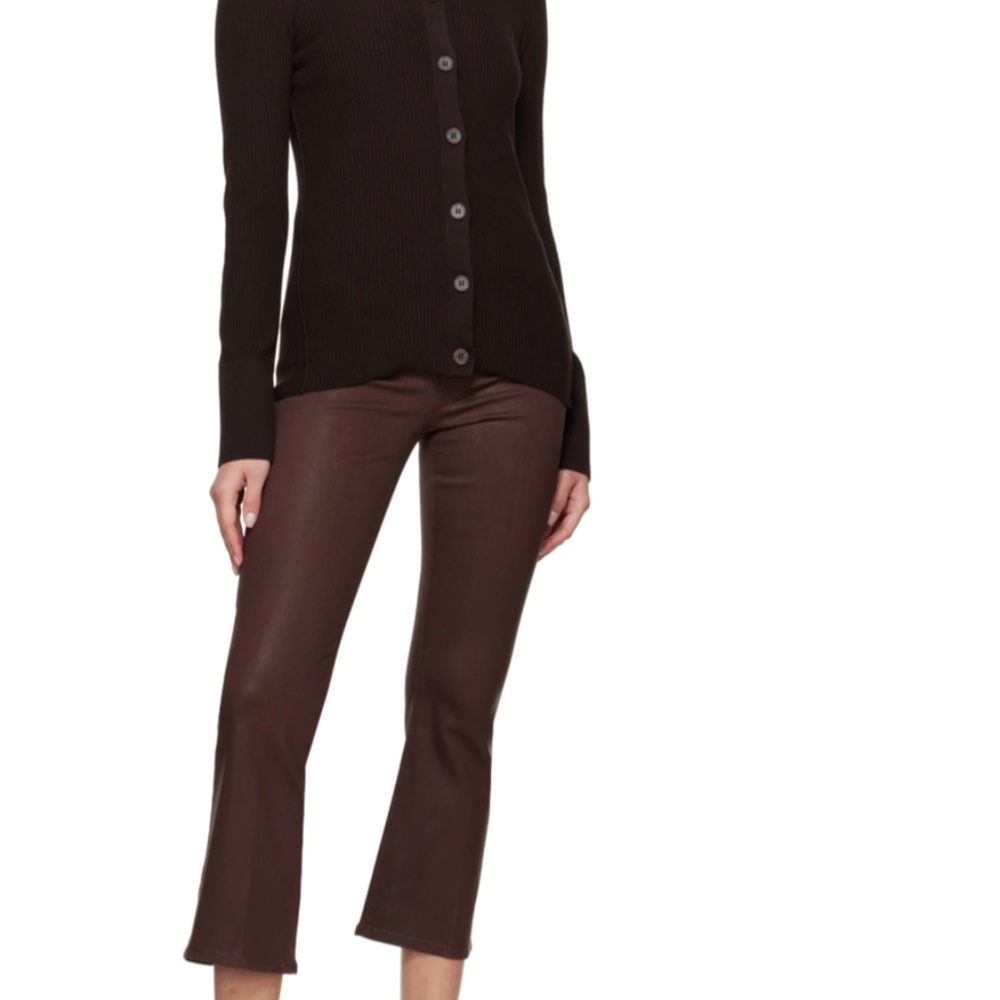 Frame Le Crop Mini Boot Coated Jeans